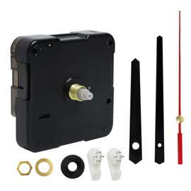 LUCTHY Silent Quartz Clock Mechanism, High Torque Clock Movement Replacement Mechanism with Hooks, Accessories Clock Mechanism for DIY Clock Repair Home Restaurant Hotel Office Classroom, 1Set