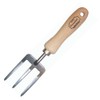 Hand Fork – Forged – with 14 cm Long, Lacquered Ash Handle – KRUMP Wooden Gardening Tools