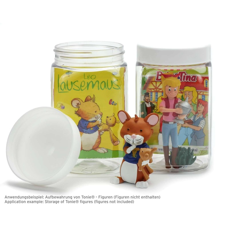 Octopus Parent PET Plastic Cup with Screw Lid, 5X