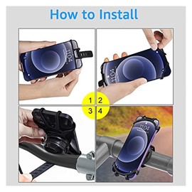 TSTS Bases de Celular para Automóvil Soporte para Soporte para Teléfono De Bicicleta Soporte para El Manillar De Motocicleta                          