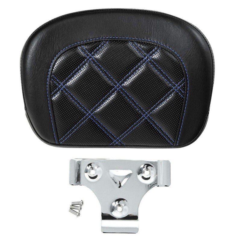 Stitching Passenger Sissy Bar Backrest Pad For Harley Touring Road