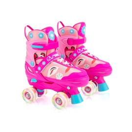 RunRRIn Adjustable Kids Roller Skates for Girls Boys with Light Up Wheels –Skates for Kids Ages 6-12, Toddler 3-5, Youth and Women Beginners Indoor and Outdoor