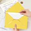 AVERZELLA 60 Pack Gold Envelopes 5x7 Bulk Yellow, 250G Pearled