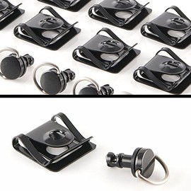 KiWAV Magazi 1/4 turn Quick Release Fastener Motorcycle Scooter Fairing clip on 14mm 10 Pieces Black