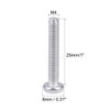 uxcell M4x25mm Machine Screws Pan Phillips Cross Head Screw 304
