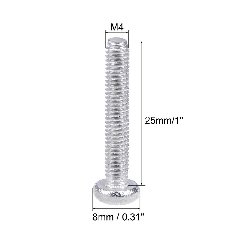 uxcell M4x25mm Machine Screws Pan Phillips Cross Head Screw 304