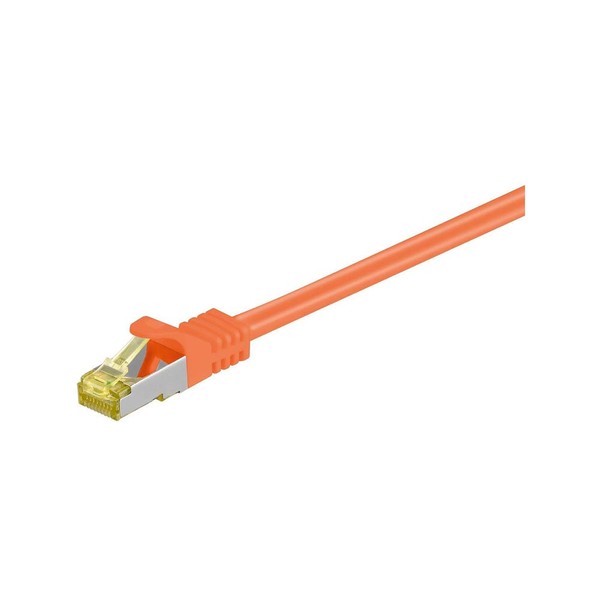 Goobay CAT 7–0050 RJ45 S/FTP PIMF ORANGE 0,50 M