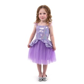 Little Adventures Lilac Tutu Princess Dress Up Costume - Machine Washable Child Pretend Play Dress with No Glitter (LARGE 5-7 YEARS)