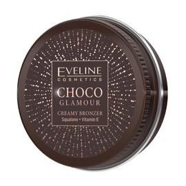 Eveline Cosmetics Choco Glamour Cremiger Bronzer mit Squalan und Vitamin E - Feuchtigkeitsspendend, Glättend, Schokoladenduft