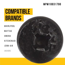 WPW10031790 Screw - Compatible With Whirlpool Maytag Amana KitchenAid Freezer Dryer Cooktop Range - Replaces AP6014753 W10031790 1182743 33002881 73001557 PS11748020 Ultra Durable Replacement