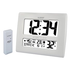 LA CROSSE TECHNOLOGY WS 8020 WHI Wall Clock with Temperature