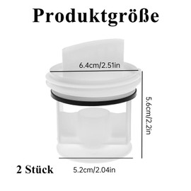 Raheem Pack of 2 Lint Filter Strainer Compatible with Bosch Siemens Constructa Neff 00647920 00605010 00602008 Washing Machine Lint Filter High Quality Replacement for iQ100 iQ300 iQ500 iQ700 iQ800