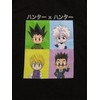 Hunter X Hunter Character Squares Men's Black Sleep Pajama Shorts-Medium