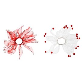 Zac's Alter Ego Set of 2 Windmill Scrunchies with Pom Poms