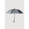 JAJU [JAJU] 8K Automatic Blackout Long Umbrella_Grey Stripe