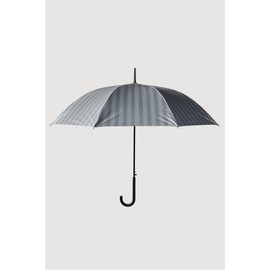 JAJU [JAJU] 8K Automatic Blackout Long Umbrella_Grey Stripe