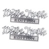 2 Pack We The People Edition Emblem 3D Fender Badge