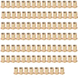 Rivet Nut Metric, 100Pcs M6 Carbon Steel Flange Nut Threaded Insert Nut Flat Head Threaded Insert Rivet Nuts for Automotive Furniture Industrial Products