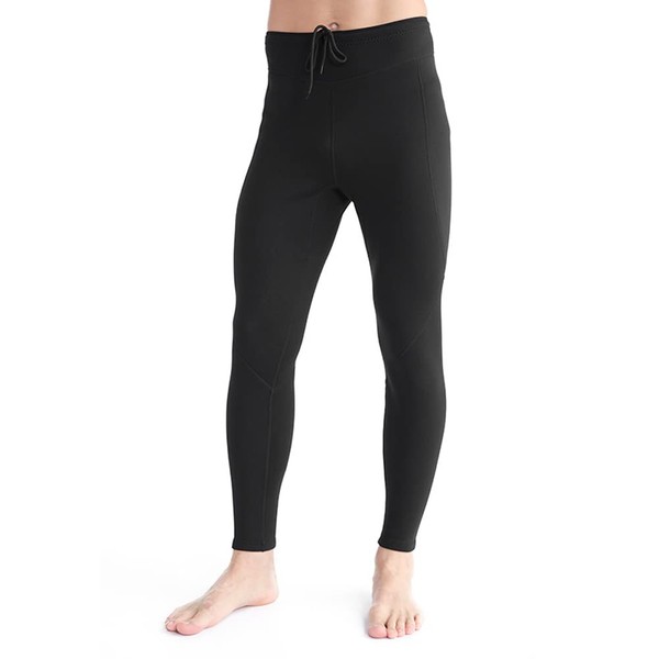 MORGEN SKY Wetsuit Long Pants, SUP, 0.06 inch (1.5 mm) Neoprene, Thermal, Quick Drying, Stretchy, Fishing, Climbing, Surfing, Kayaking, Sauna, BKM2002 (XXL, Men's)