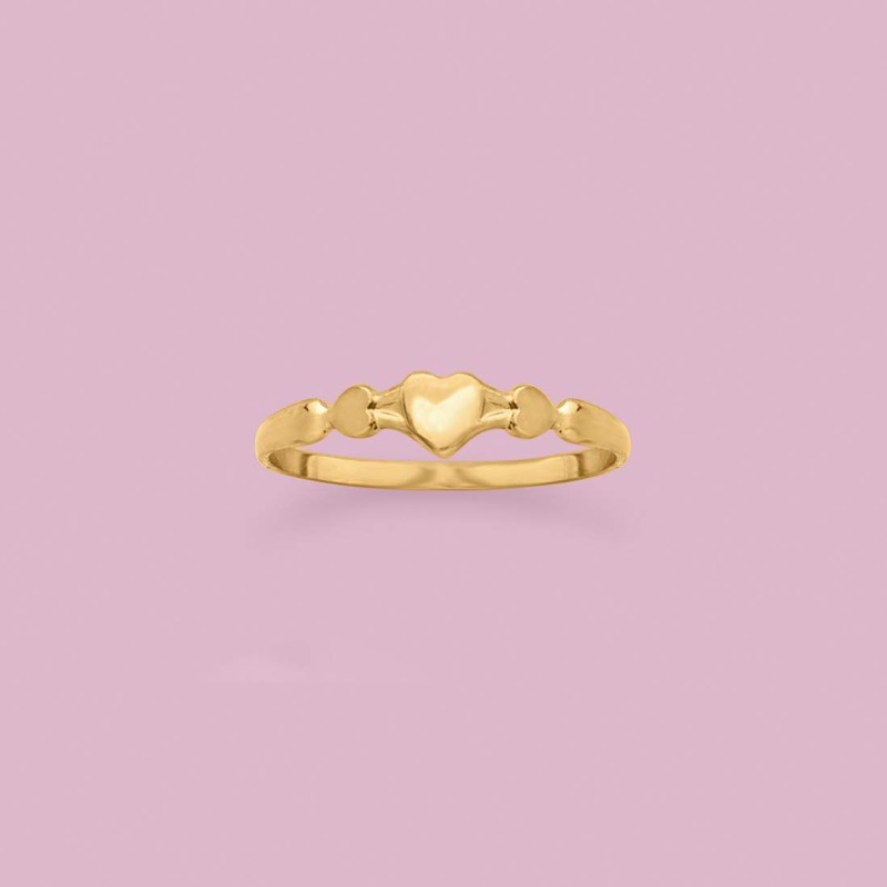 Ross-Simons Baby's 14kt Yellow Gold Heart Ring. Size 1