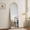 Simple Deluxe Arched Wall Mirror Full Length, 64"x21" Floor Mirror