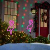 Flamingo Solar Garden Stake Lights, [Set of 2] Outdoor Solar