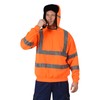 AYKRM Orange Wooly hat High Visibility Viz Keep Warm Trapper