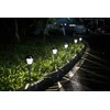 voona Solar LED Outdoor Lights 8-Pack Stainless Steel Pathway Landscape