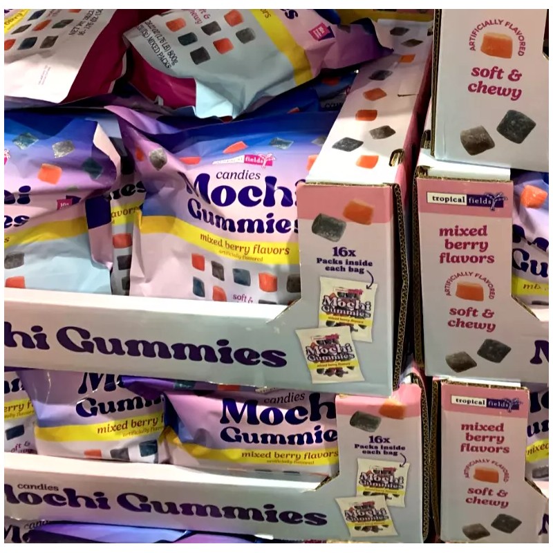 Tropical Fields Mochi Gummies Mixed Berry Flavors (Pack of 16)