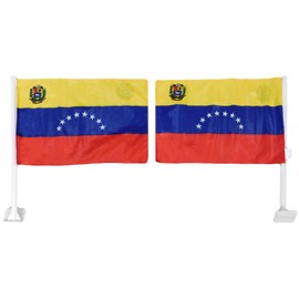Wholesale Lot of 12 Venezuela 8 Star 12x18 12"x18" Rough Tex Knit Nylon 100D Double Sided Car Vehicle Flag