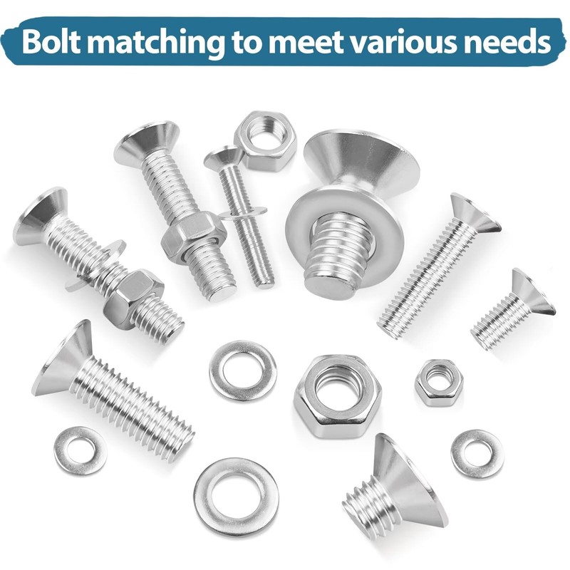 Leryati DIN 7991 A2 V2A Countersunk Screws M5 x 16