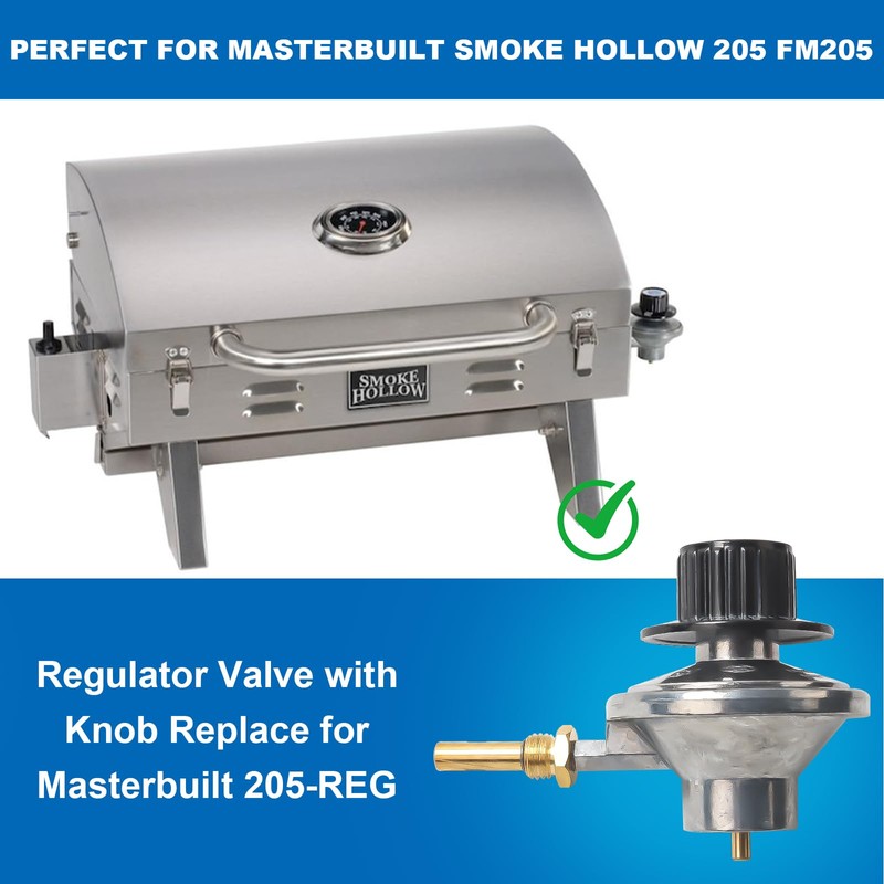 Regulator Valve with Knob Replacement Parts for Masterbuilt Smoke Hollow