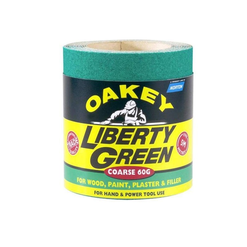 Liberty Green Sanding Roll 115mm x 5m Coarse 40g