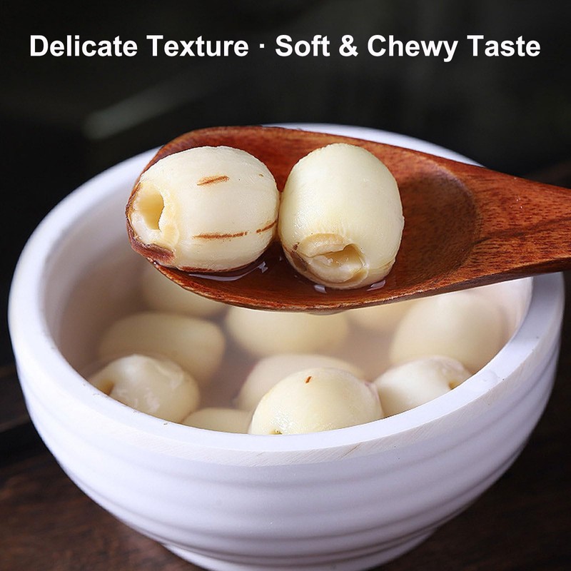 Dried Lotus Seed, 5.99oz/170g Dried White Lotus seeds, Perfect for