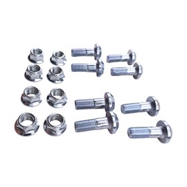 Lesurey 8 Pcs Bolt Stud Nut 90185-10011-00 Compatible with Yamaha YFZ450 YFZ450R YFZ450Rse YFZ450X 2009-2021 Raptor 700 YFM700R 2006-2021 Raptor 350 YFM350R 2007-2013