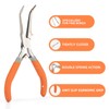 SIDAZON Fish Bone Pliers/Tweezers 6 Inches Bent nose pliers Curved