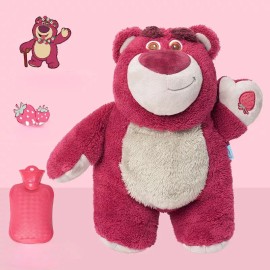 Ikaif Bolsa Caliente Con Peluche Agua Cólicos Reutilizable Toy Rojo,muñeco Para Aliviar Colicos Vientre, Peluche Terapeutico Termal