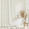 Dynamene Stall Fabric Shower Curtain, 36x72 inch Half Boho Tufted