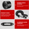 Nilight Synthetic Winch Rope Kit, 1/4 Inch x 50 Feet