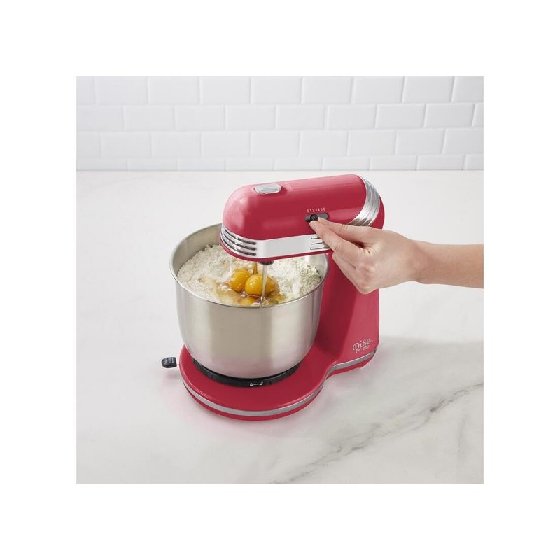 RISE BY DASH Red 3 qt. Cap. 6 Speed Stand