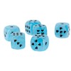 WeLoveDice - Blue Dice with Black Hearts - Made in