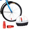 Futheda Ventilkappen für Fahrrad, Rot, 4 Stück