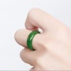 Rrdaily Green Jade Ring for Women Good Luck Jade Ring