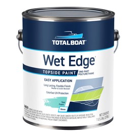 TotalBoat Wet Edge Marine Topside Paint for Boats, Fiberglass, and Wood (Sea Foam), 1 Gallon (Pack of 1)