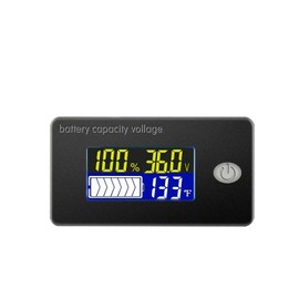 Battery Monitor Battery Testers Battery Meter Voltage Meter with Temperature Display Battery Display Voltage Display Lead Acid Battery Lithium Battery Gauge Meter (36V)