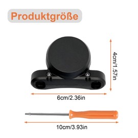 Wjelet Airtag Bicycle Mount, Anti-Theft Bicycle Holder, Splash-proof GPS Tracker, with Safety Screws and Tool for All MTB Bikes, Easy Location of the Bicycle (Black)