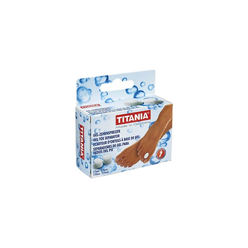 TITANIA Gel-Zehenspreizer, Angenehmer Tragekomfort und Idealer Schutz, 1er Pack (1