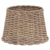vidaXL Brown Wicker Lamp Shade 15.7 in Handmade Indoor Lighting