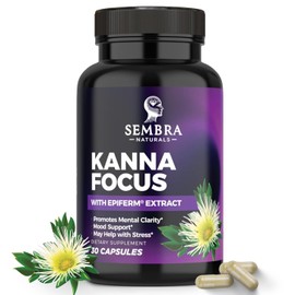 KANNAFOCUS - Natural Kanna Extract Capsules 50mg Kanna Supplements with Sceletium Tortuosum, Bioperine for Enhanced Focus, Motivation & Mental Wellness - 30 Veggie Capsules