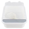 Open Top Cat Litter Box with Scoop, Anti-Splashing High Side